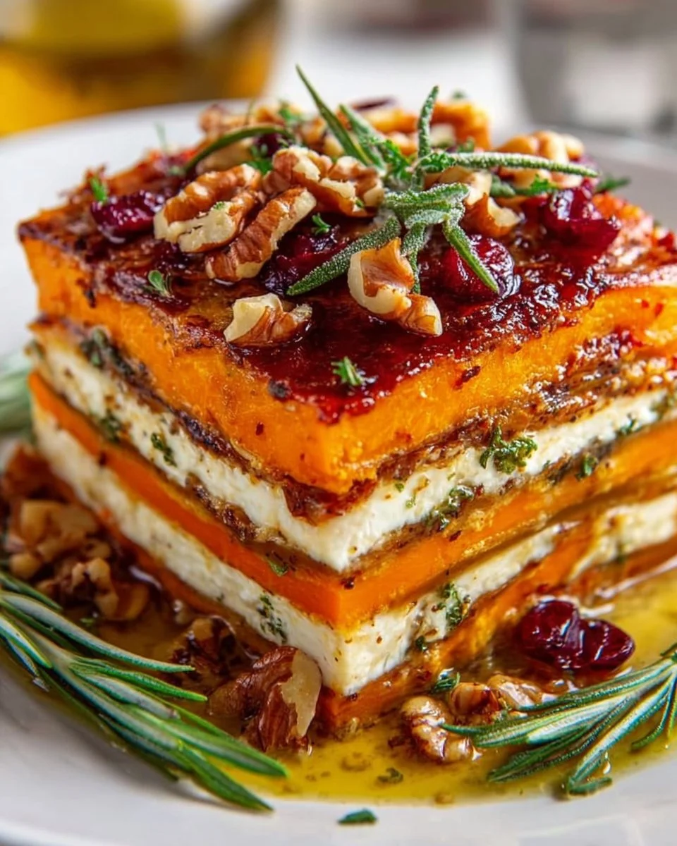 Layered Sweet Potato Butternut Squash Carrot Lasagna Recipe