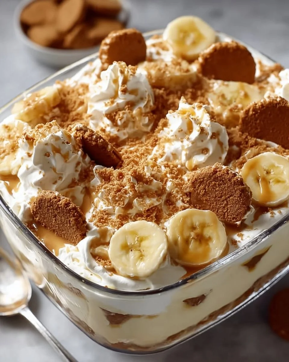 Biscoff Bananenpudding cremig Rezept