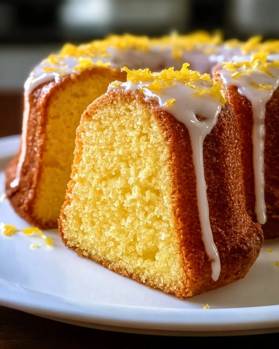 Feuchter italienischer Zitronen-Bundkuchen