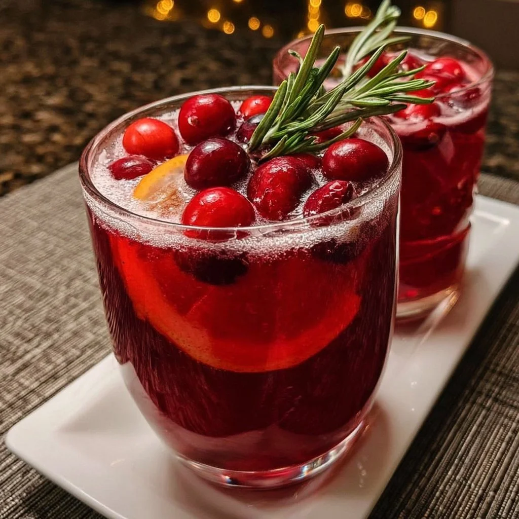 Heiße Cranberry-Punsch