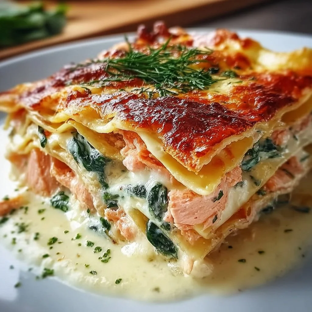 Lachs-Spinat- Lasagne Rezept