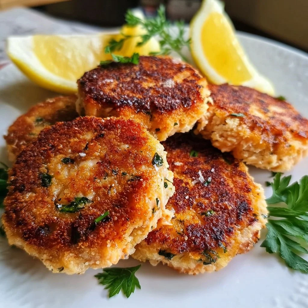 Lachsfrikadellen mit Zitrone Rezept