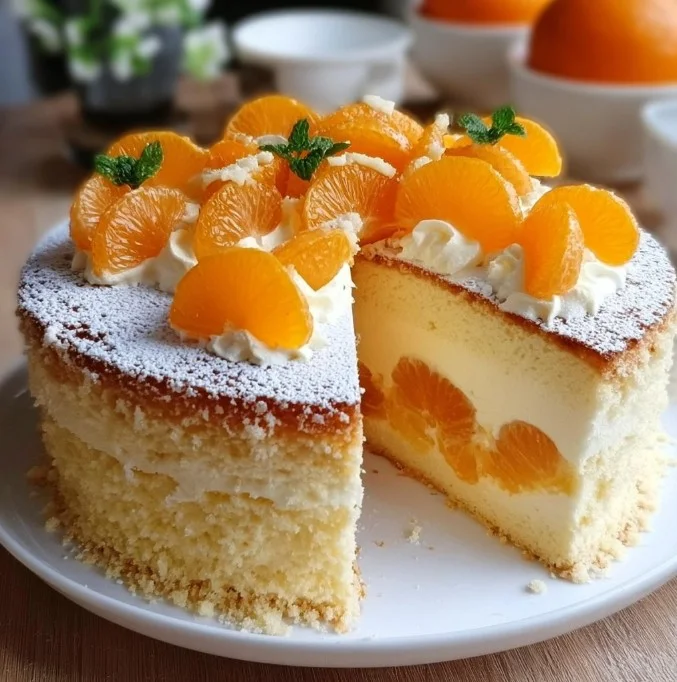 Mandarinen-Sahnetorte