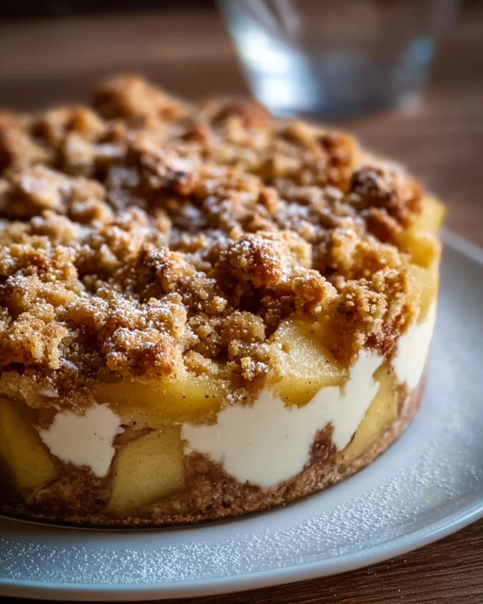 Bratapfel-Crumble auf Zimtcreme