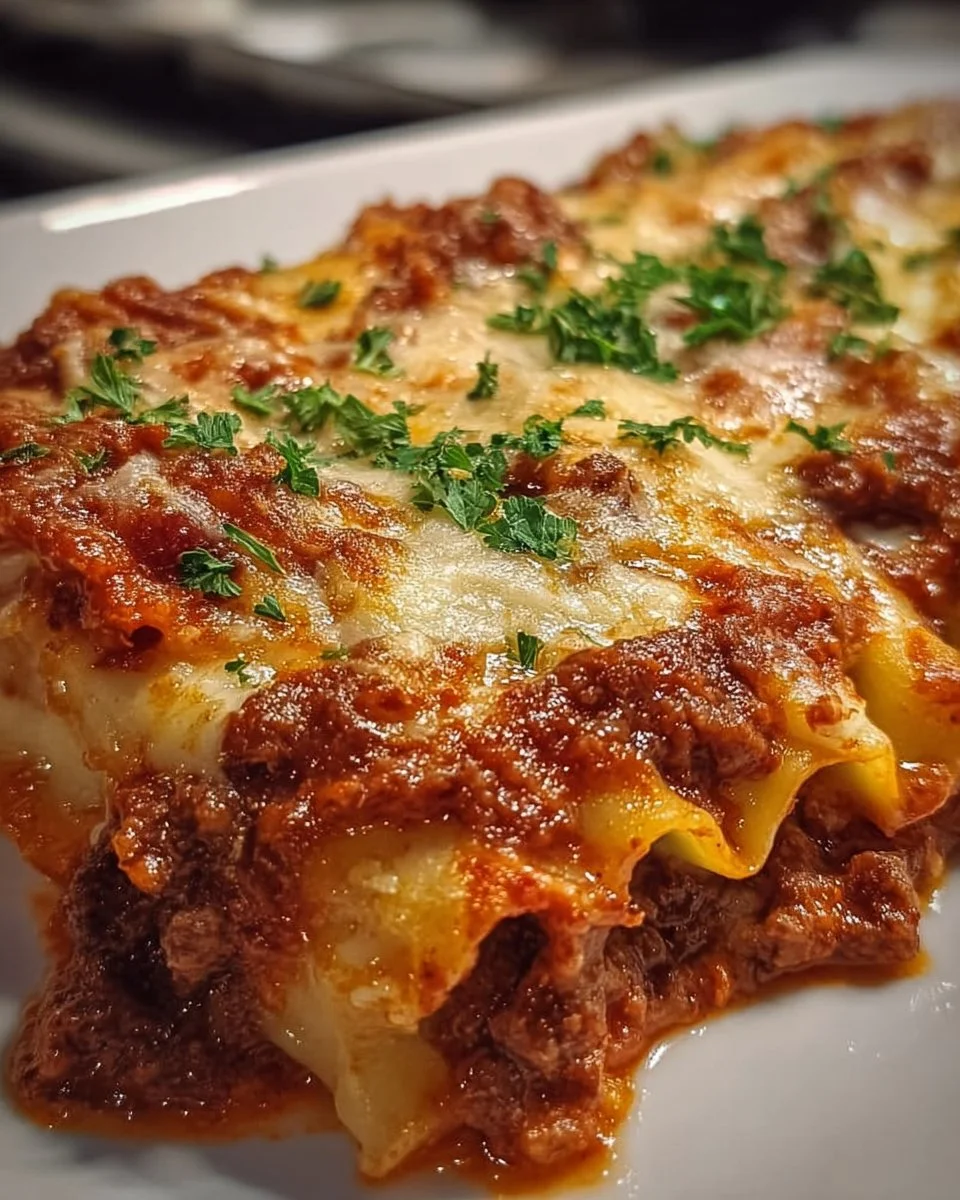 Cannelloni mit Rindfleisch und Käse