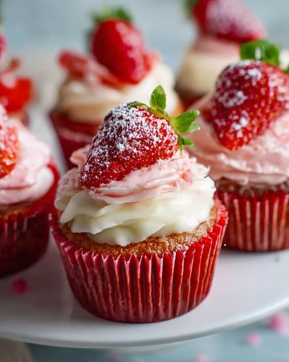 Erdbeer-Cupcakes Rezept