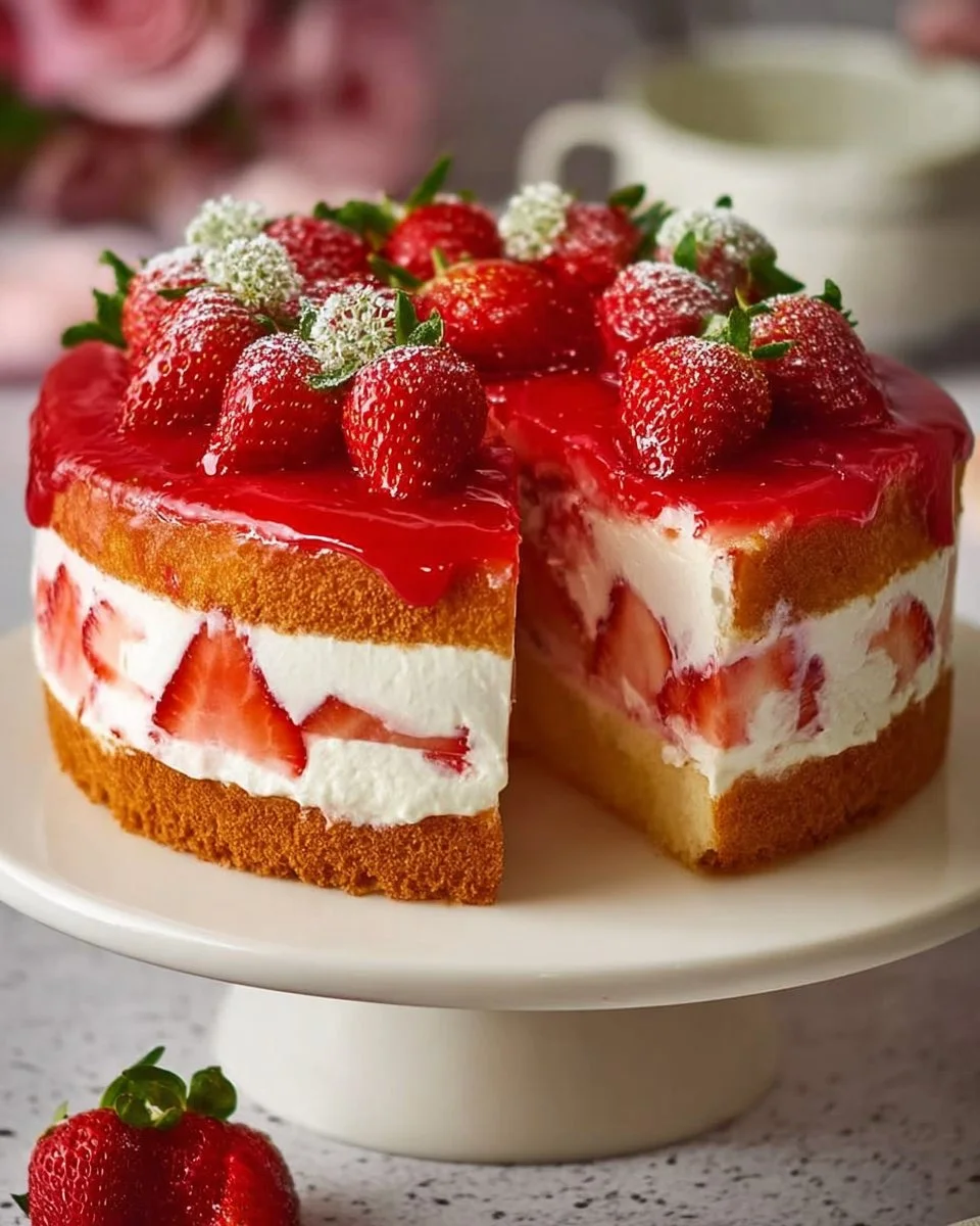 Erdbeertorte gemacht