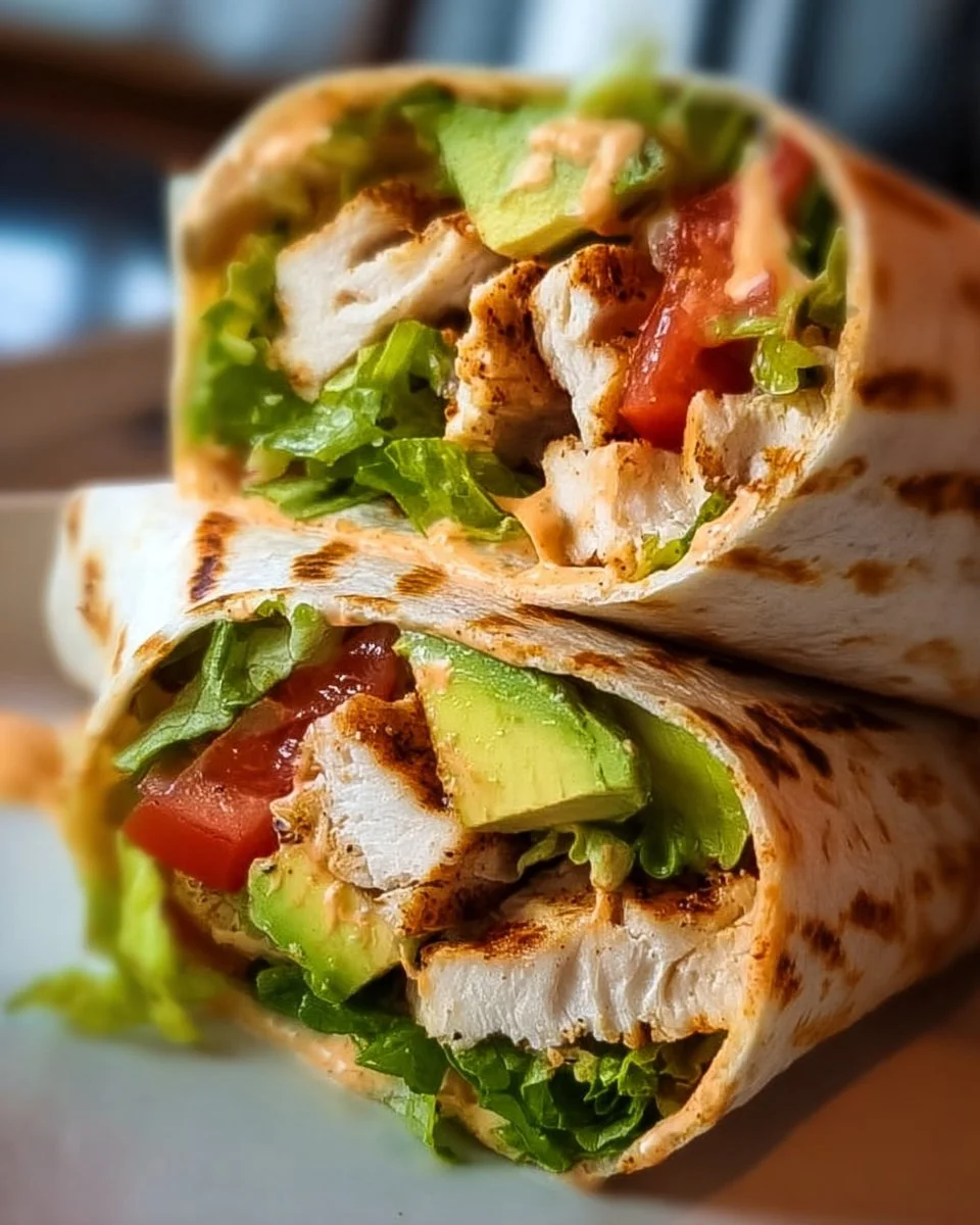 Gegrillter Hähnchen Wrap mit Chipotle Mayo