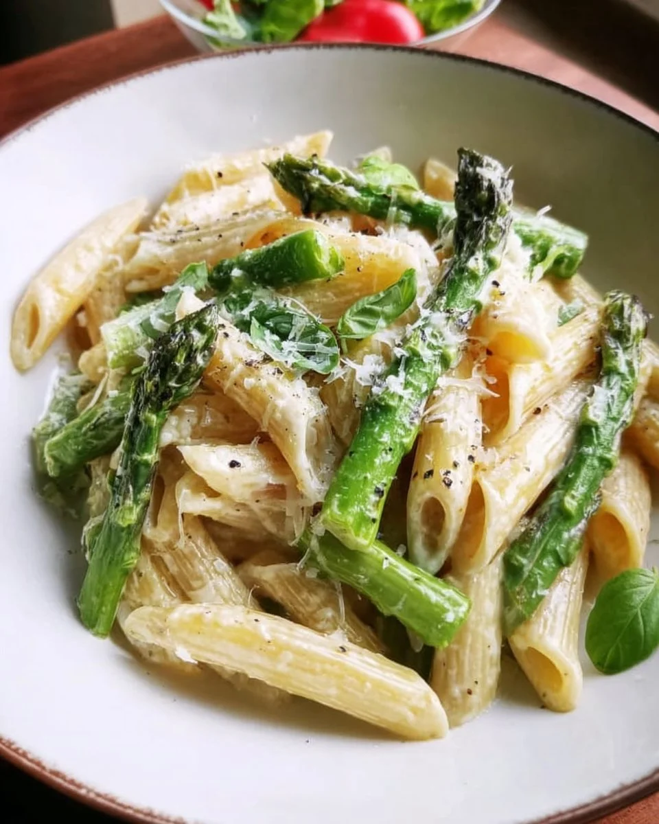 Grüne Spargel Pasta