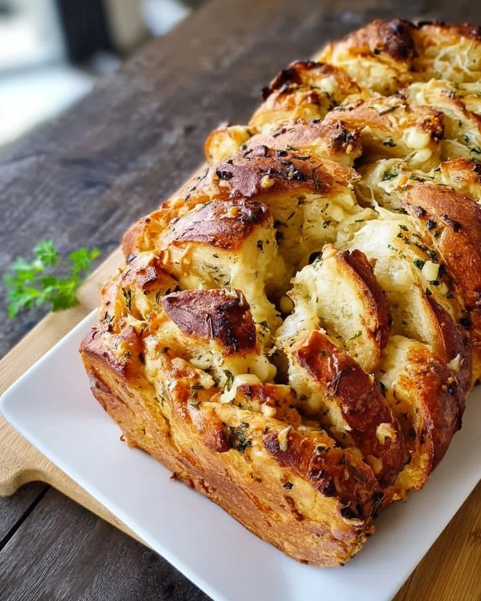 Knoblauch Käse Zupfbrot