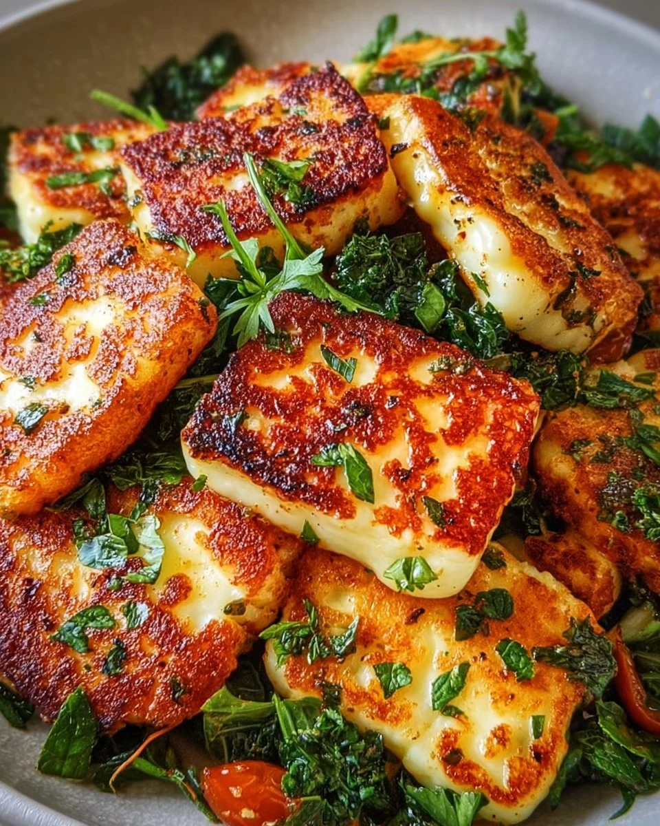 Knusprig gebratener Halloumi