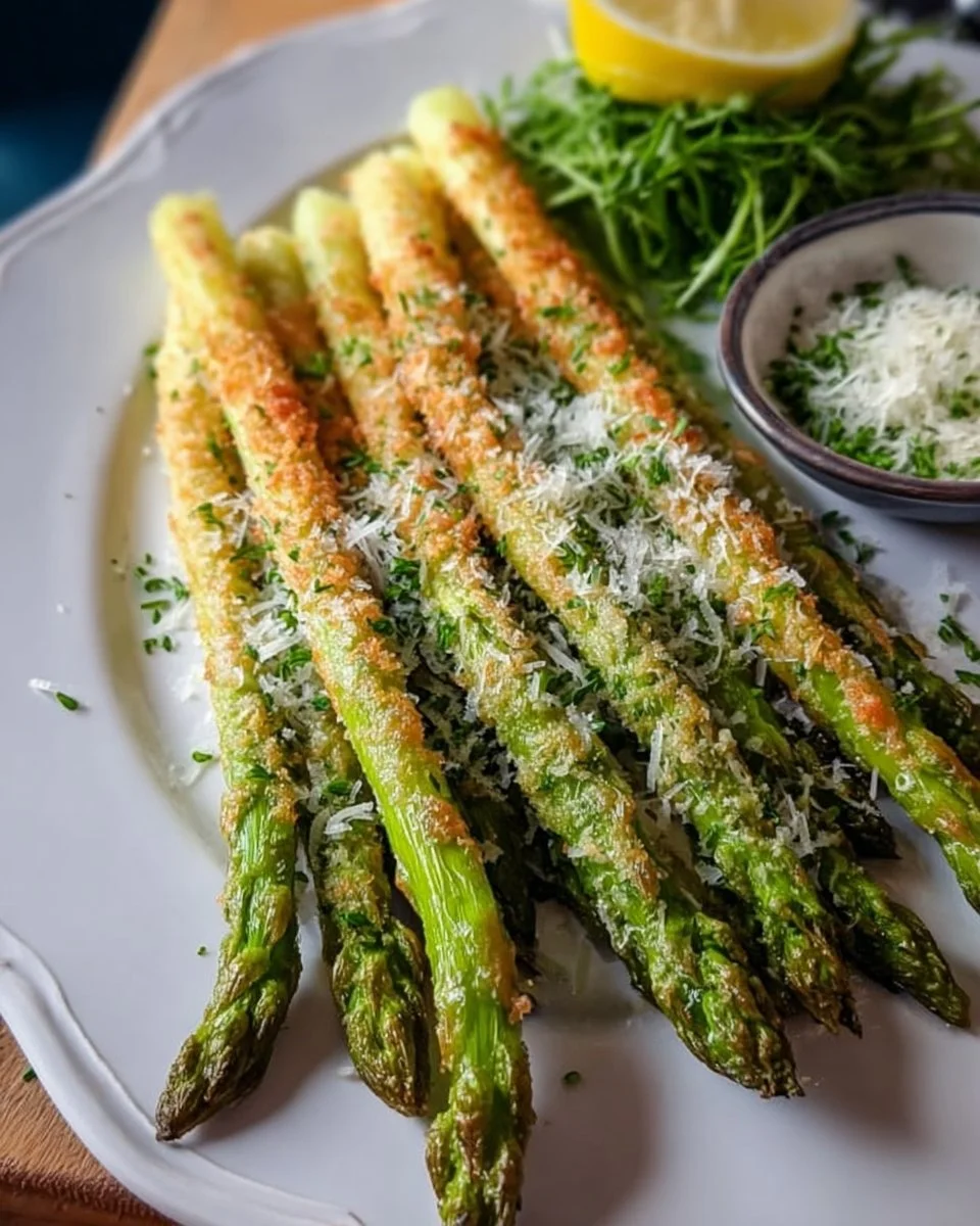 Knuspriger Parmesan Spargel