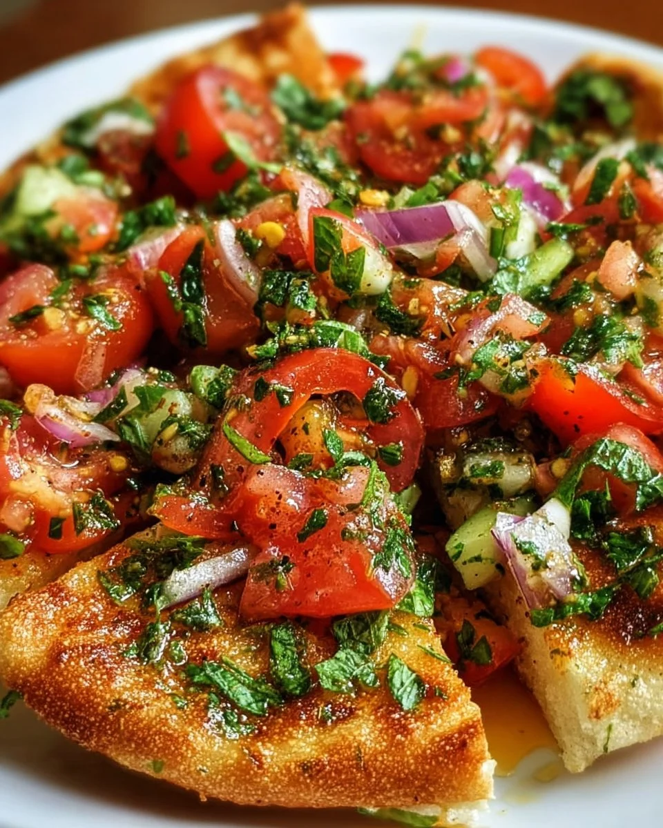 Libanesischer Tomaten-Pita-Salat