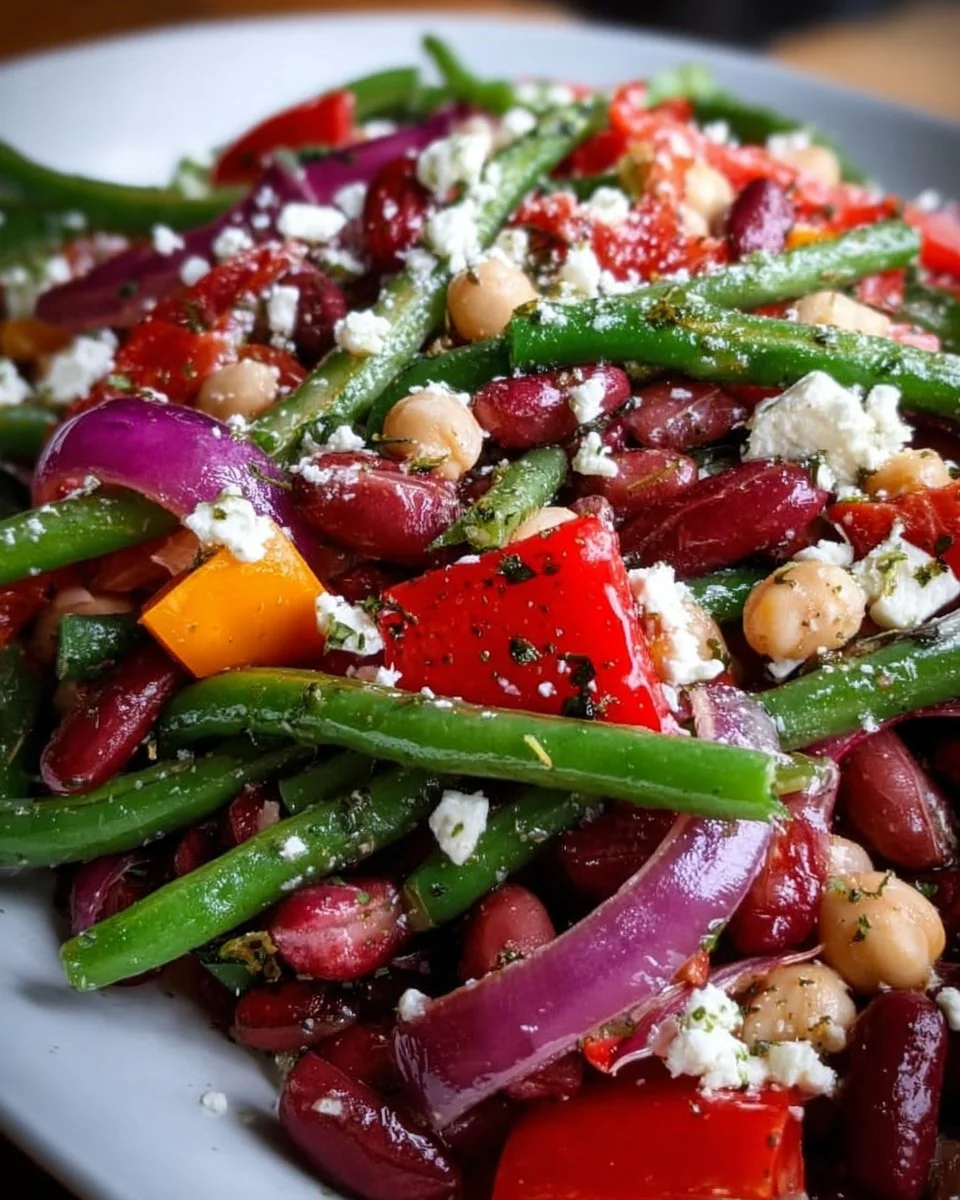Mediterraner Bohnensalat