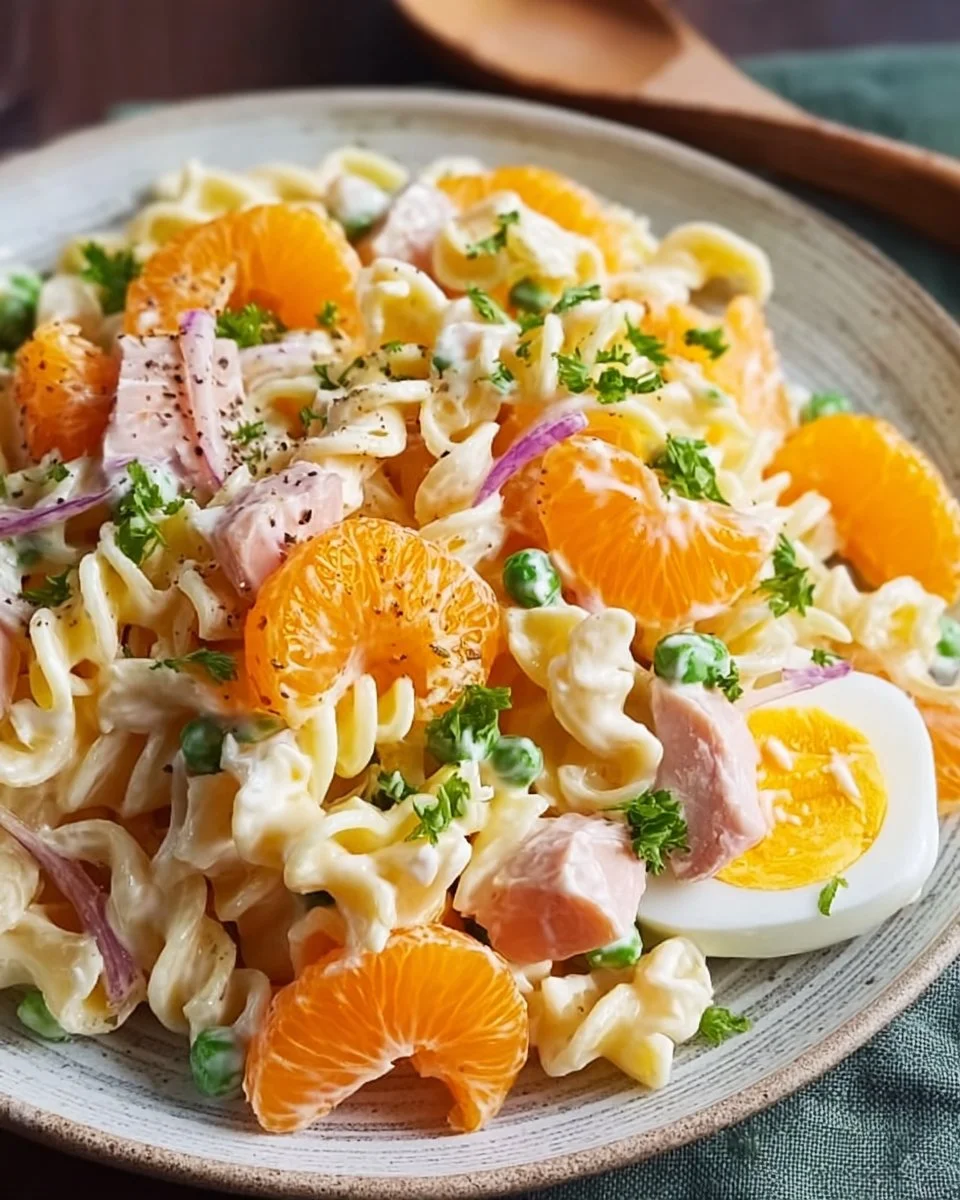 Nudelsalat mit Mandarinen