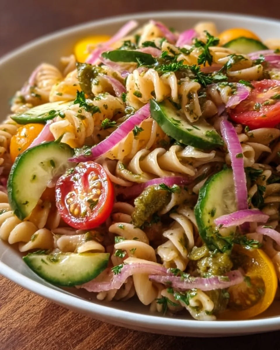 Nudelsalat ohne Mayonnaise