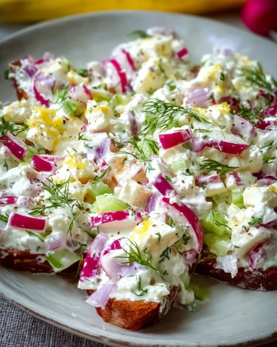 Radieschen Käse Salat
