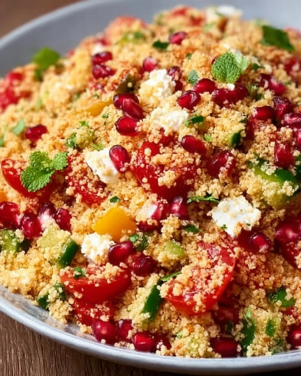 Schneller Couscous Salat mit Feta