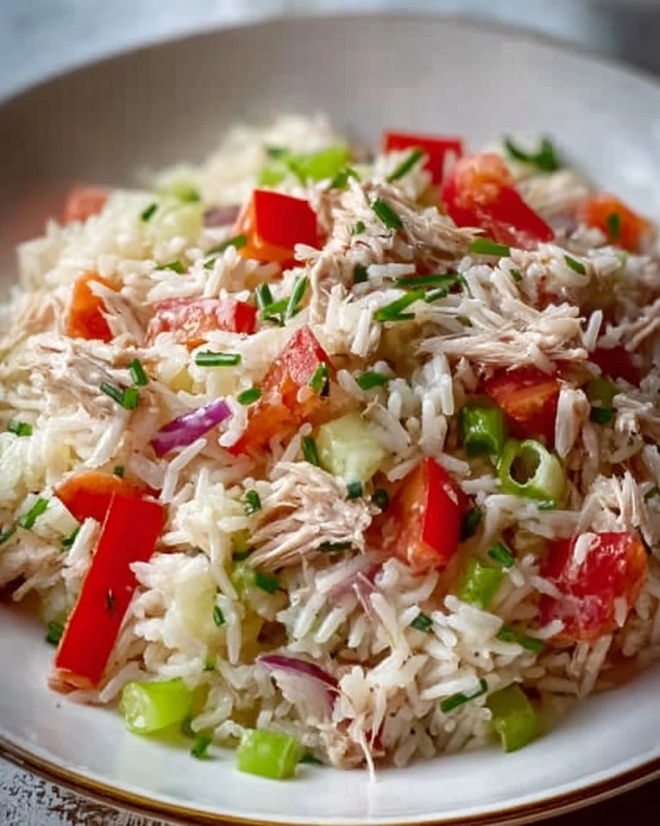 Schneller Reissalat mit Thunfisch und Paprika