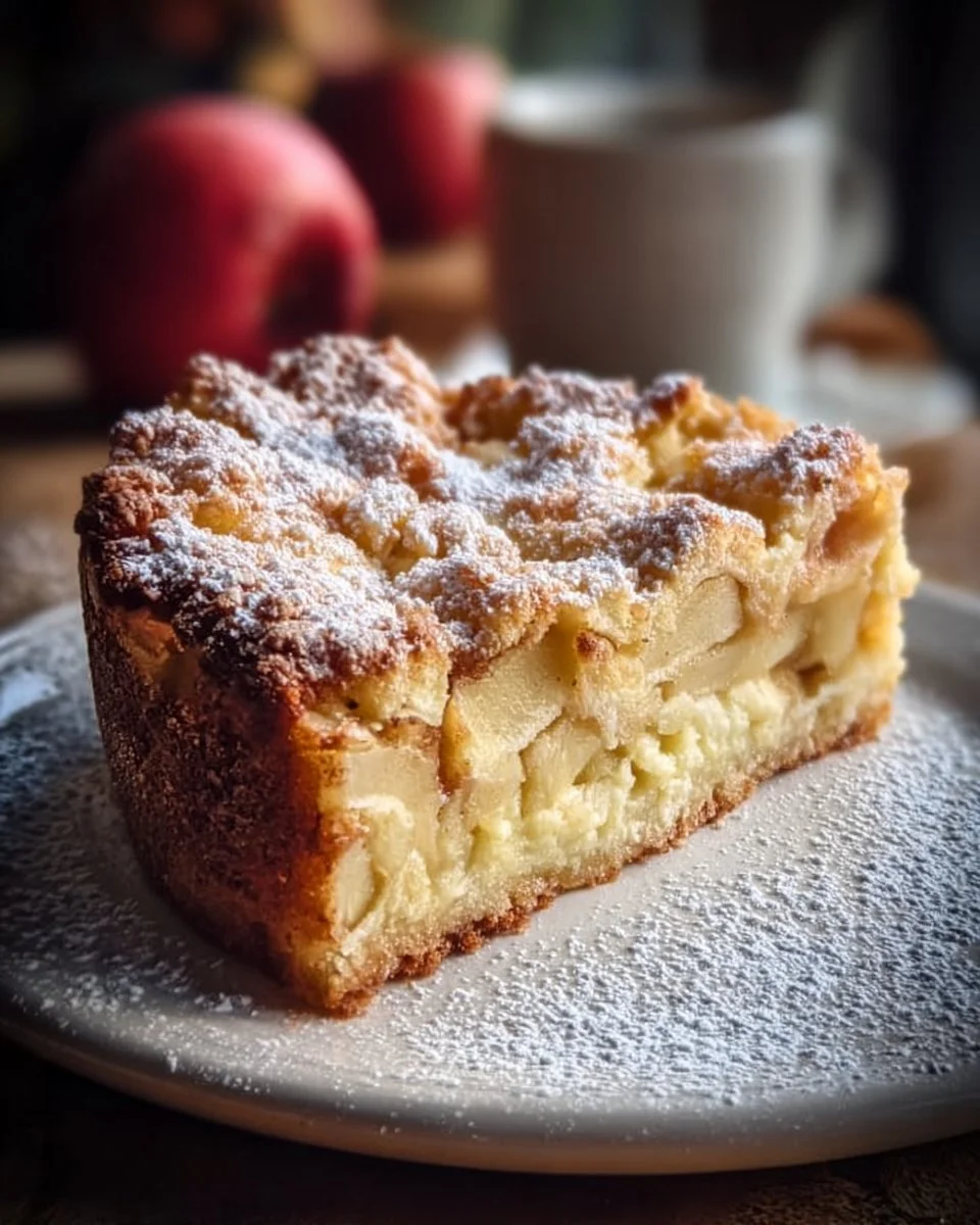 Vanillepudding Apfelkuchen