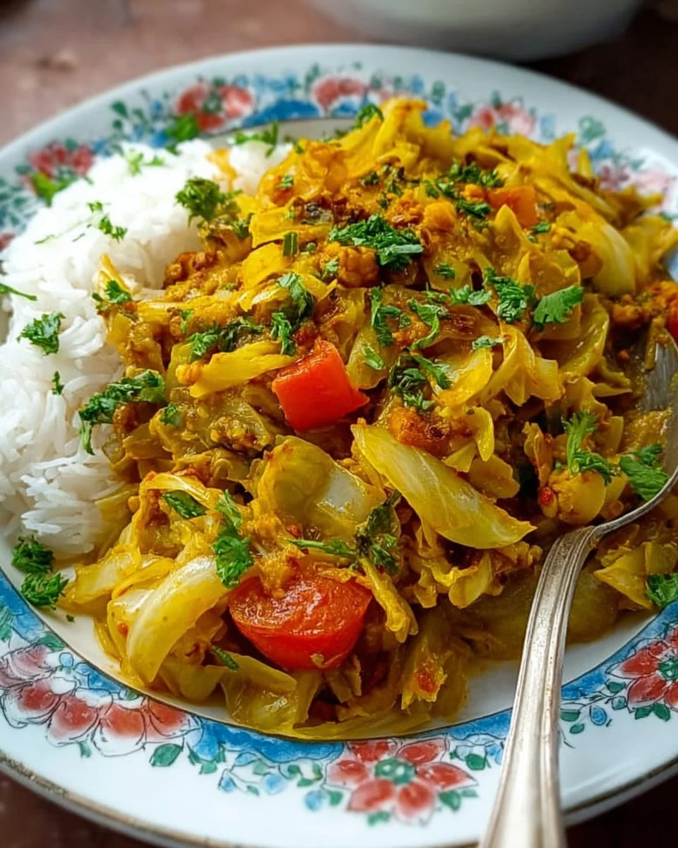 Weißkohl Curry
