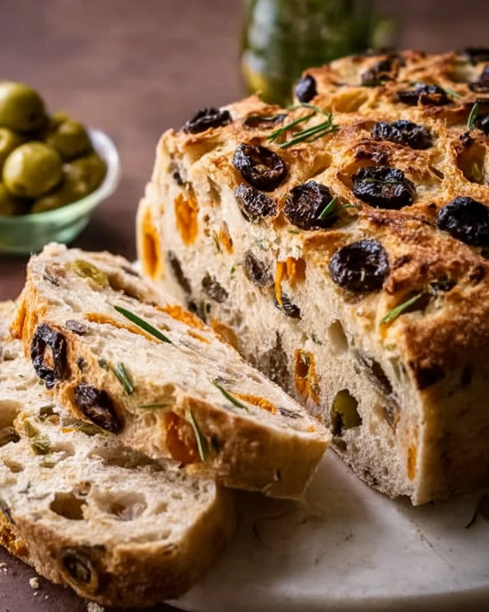 Würziges Olivenbrot