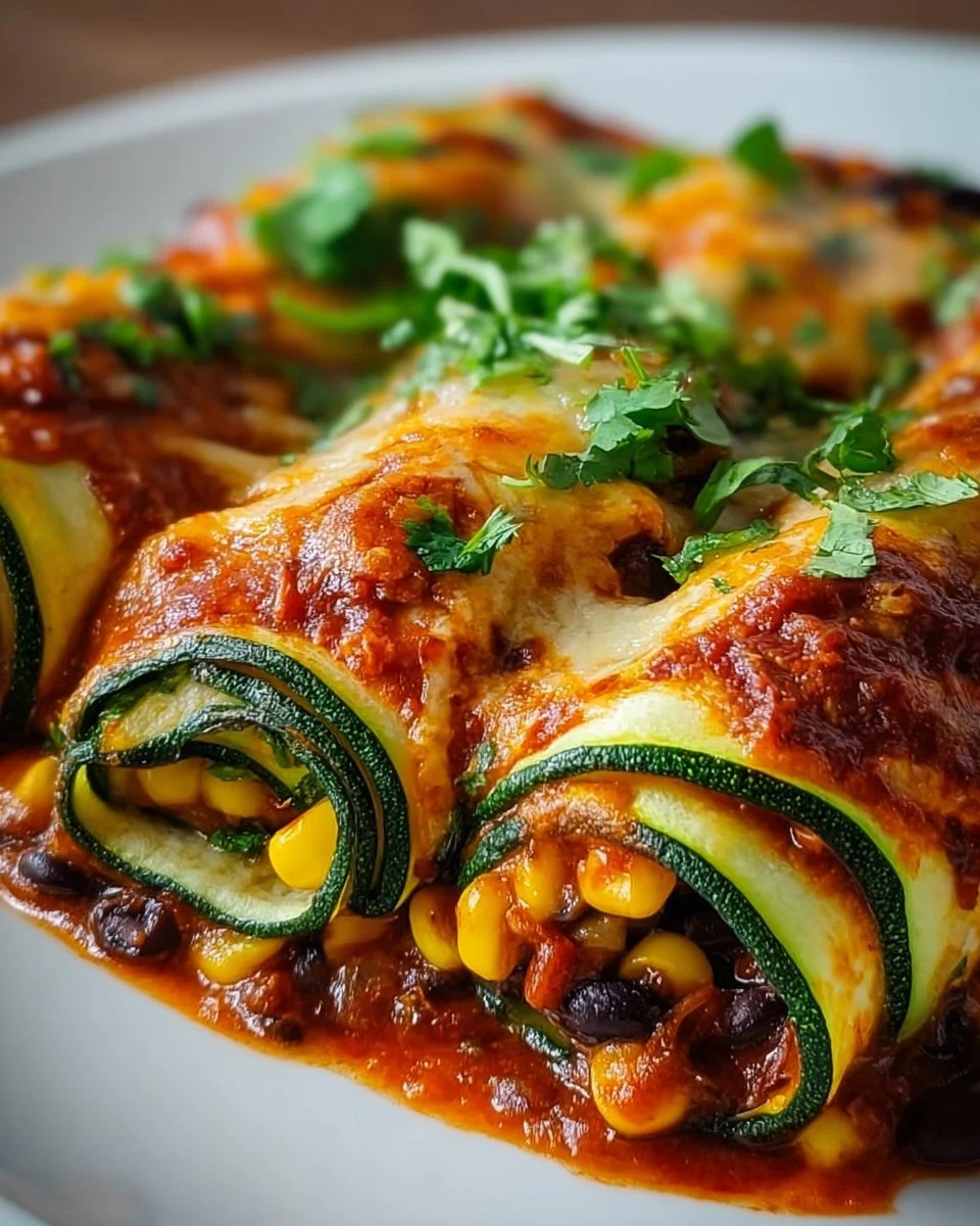 Zucchini-Enchilada-Rollen