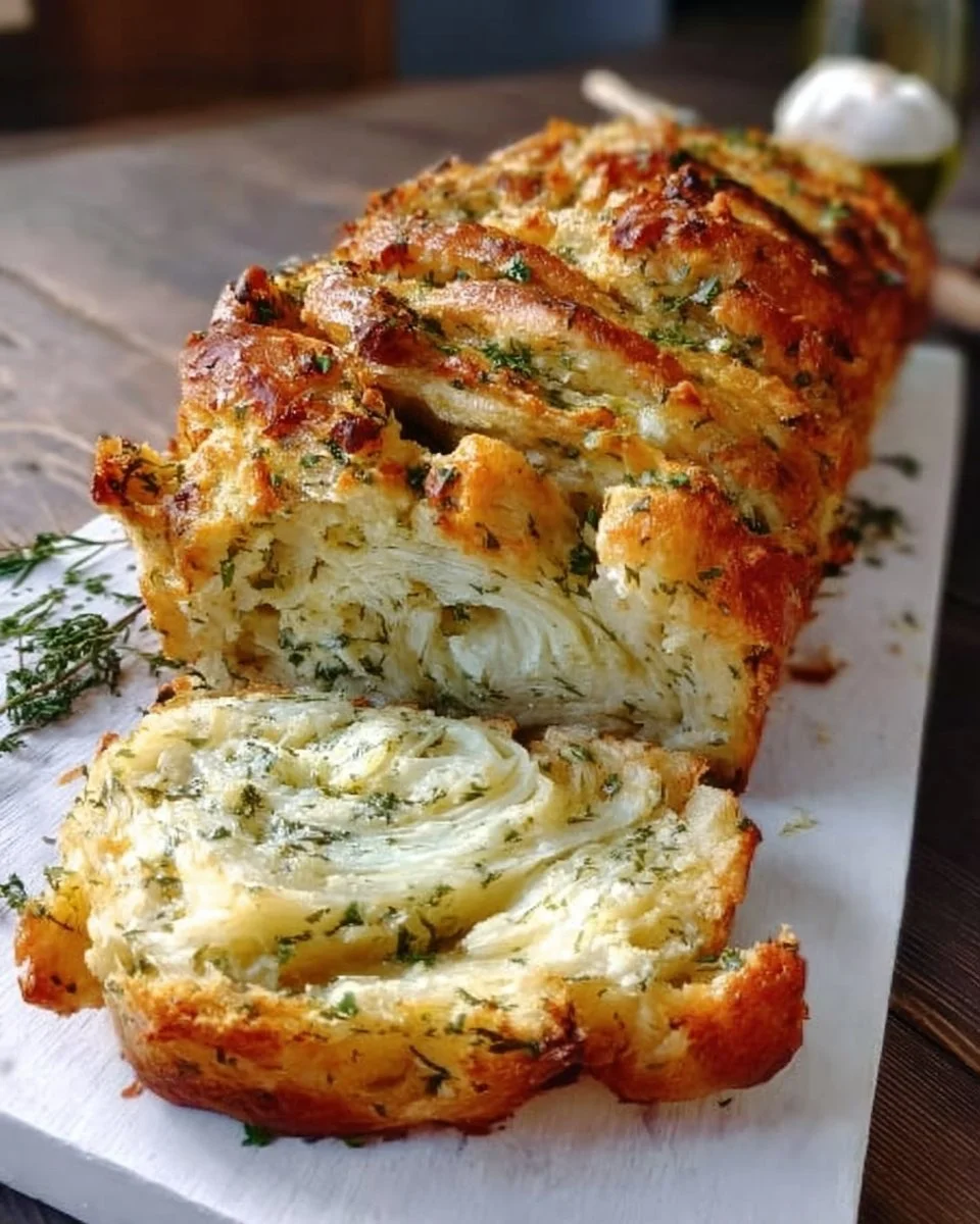 Zupfbrot mit Kräuterbutter