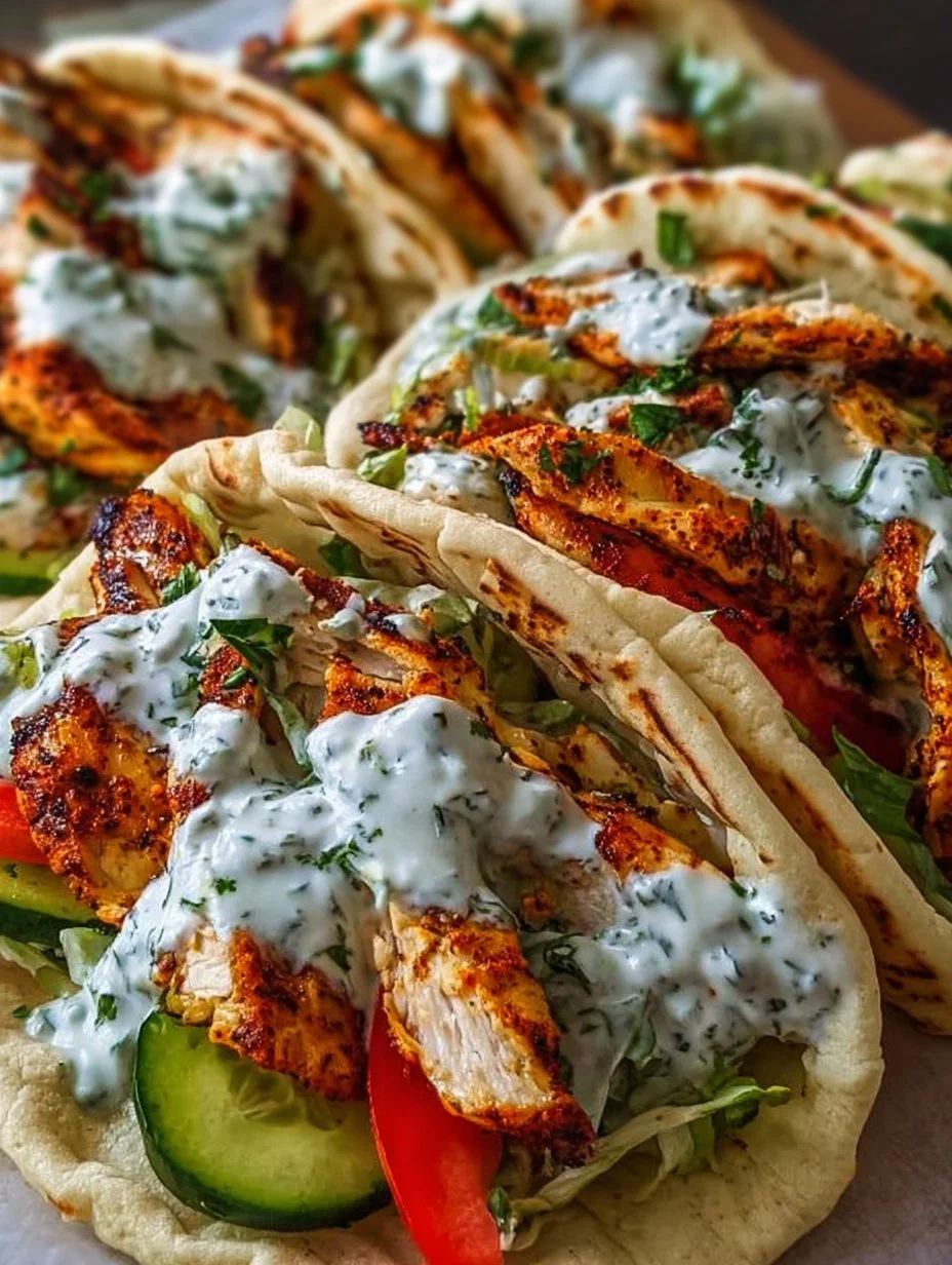 Blechpfannen- Hühnchen-Pitas