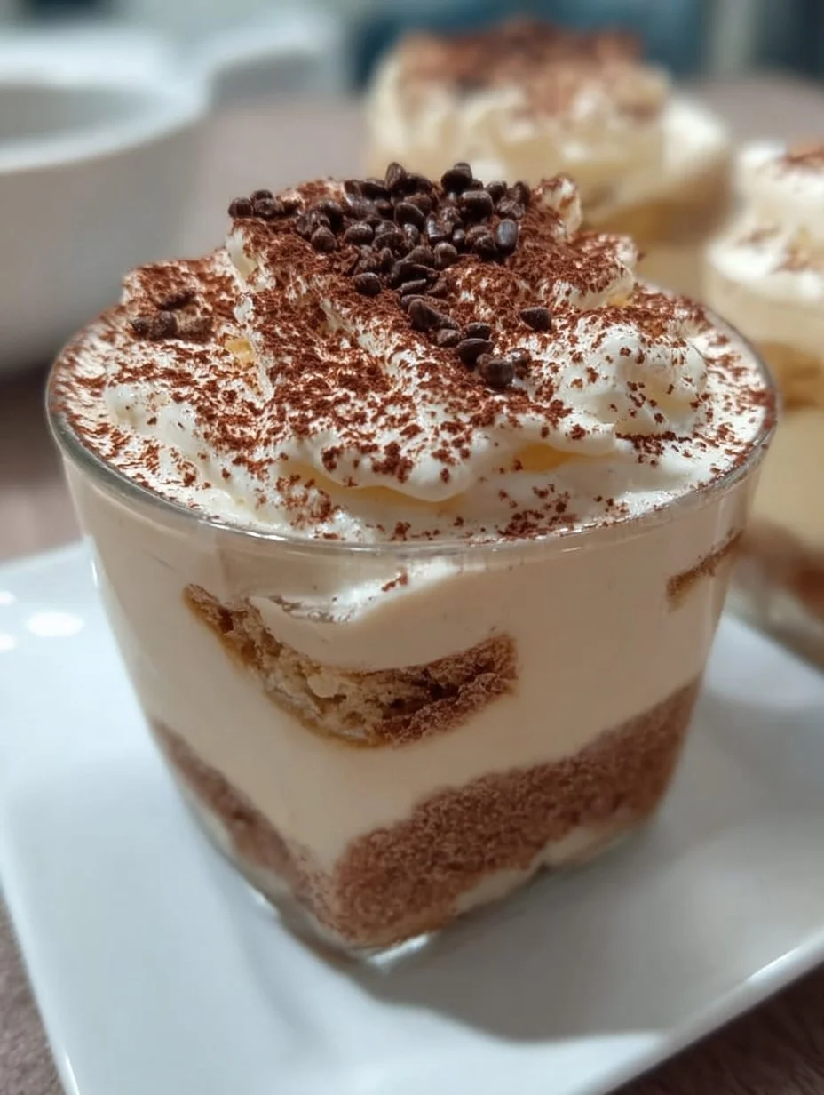 Cappuccino-Creme, die wie Tiramisu schmeckt