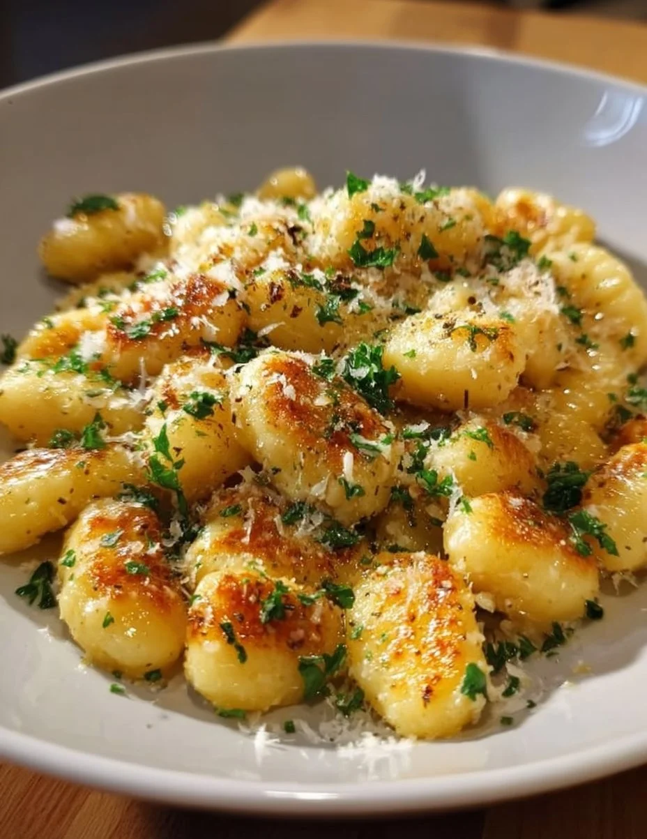 Cremige Knoblauch Parmesan Gnocchi