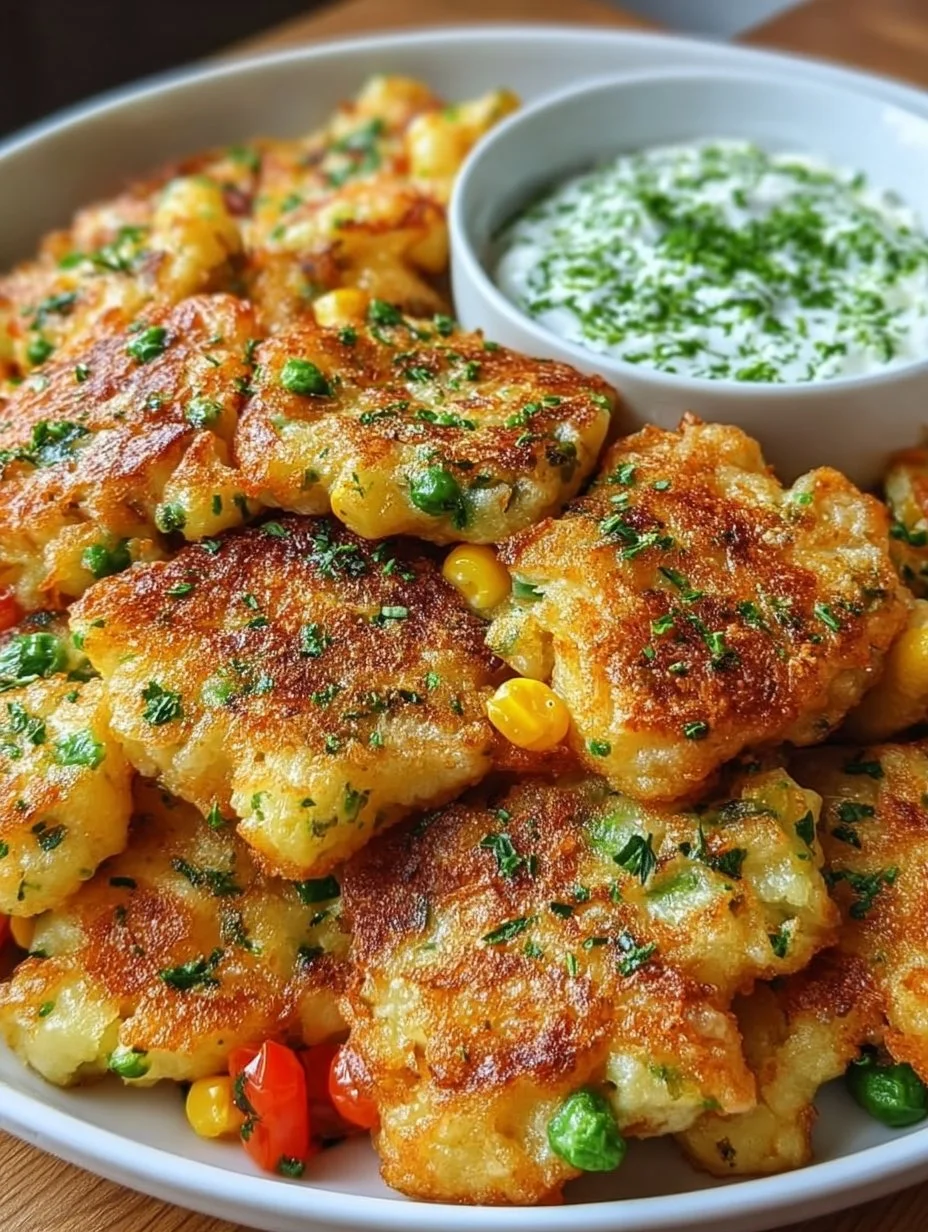 Gemüseschmarrn mit Kräuterdip