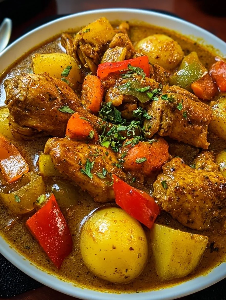 Jamaikanisches Curry-Hühnchen