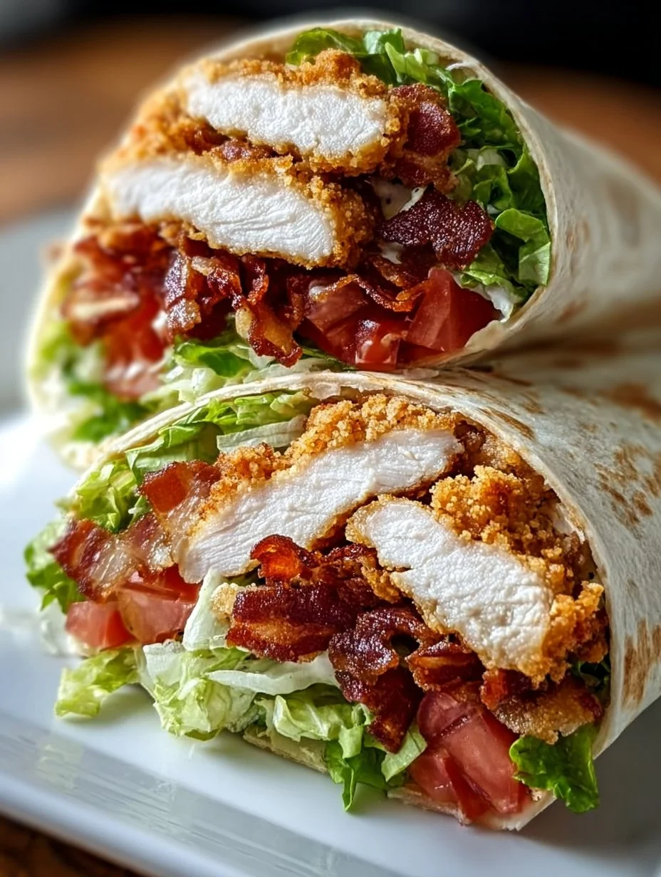 Knuspriger Hähnchen-Bacon-Ranch-Wrap