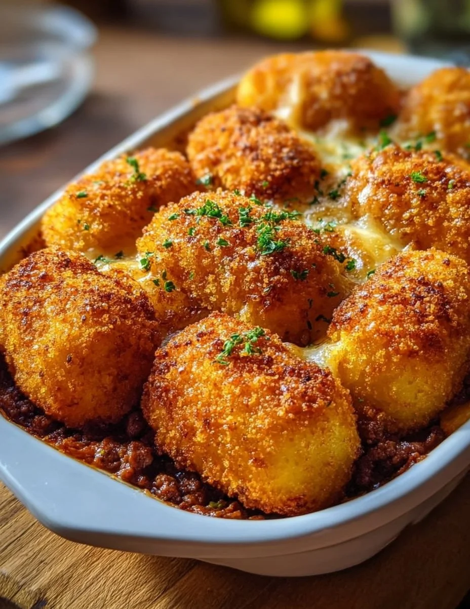 Krokettenauflauf mit Hackfleisch