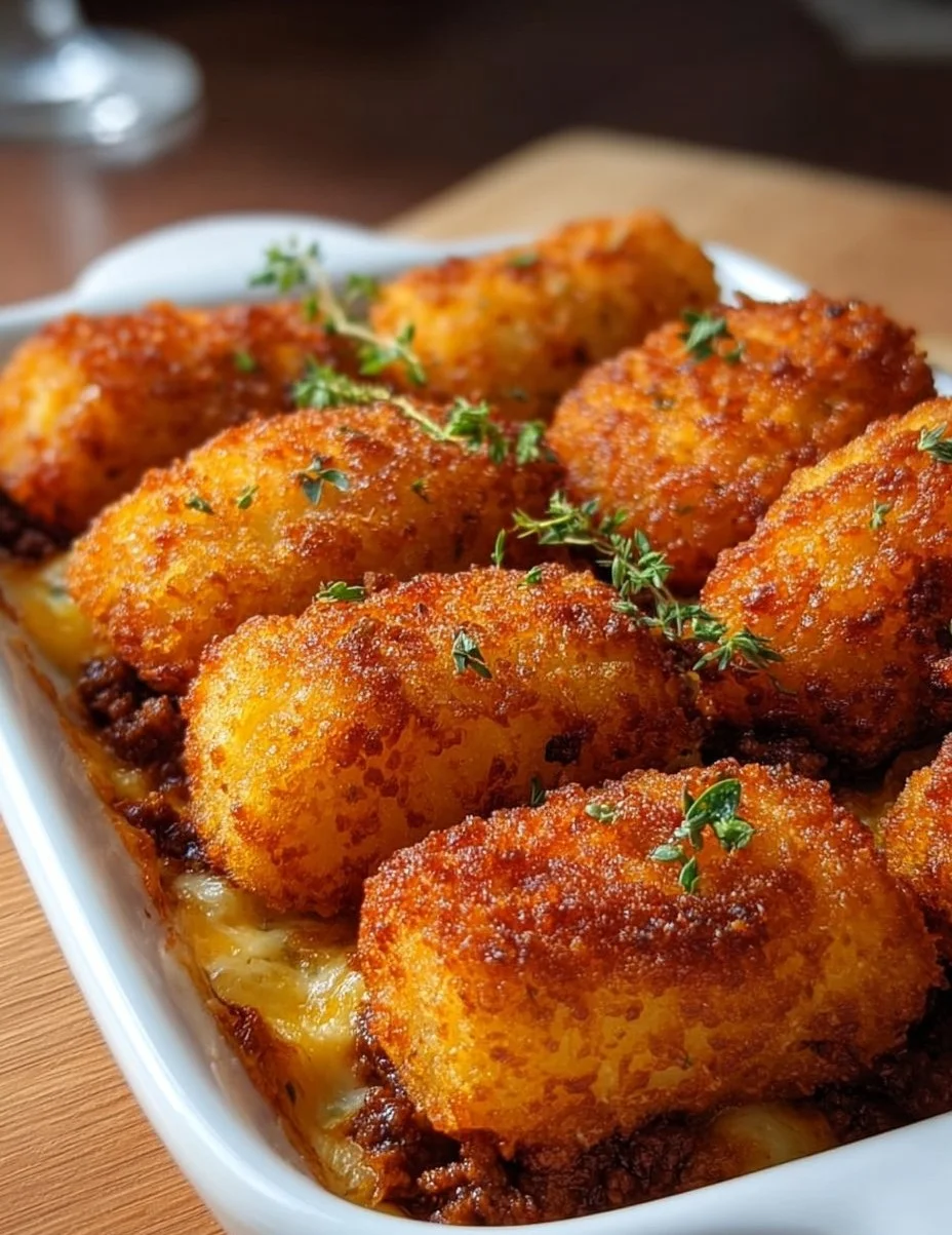 Krokettenauflauf mit Hackfleisch