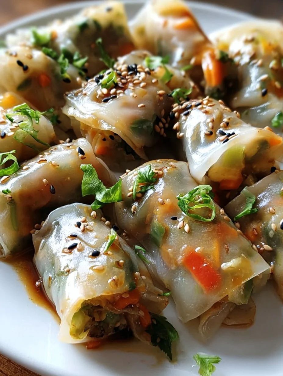 Reispapierknödel mit Gemüsefüllung