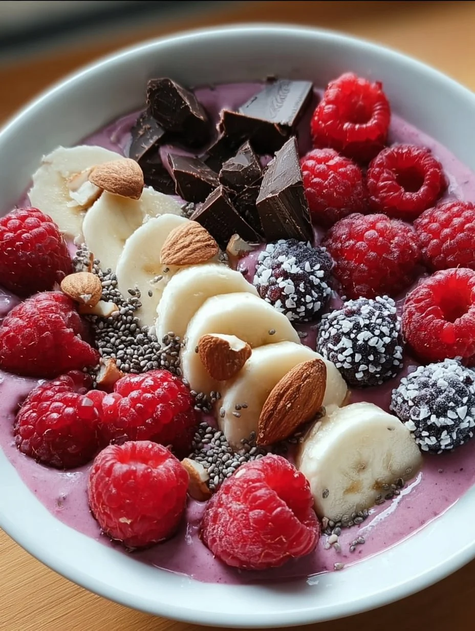 Smoothie-Bowl mit Beeren (kalorienarm)