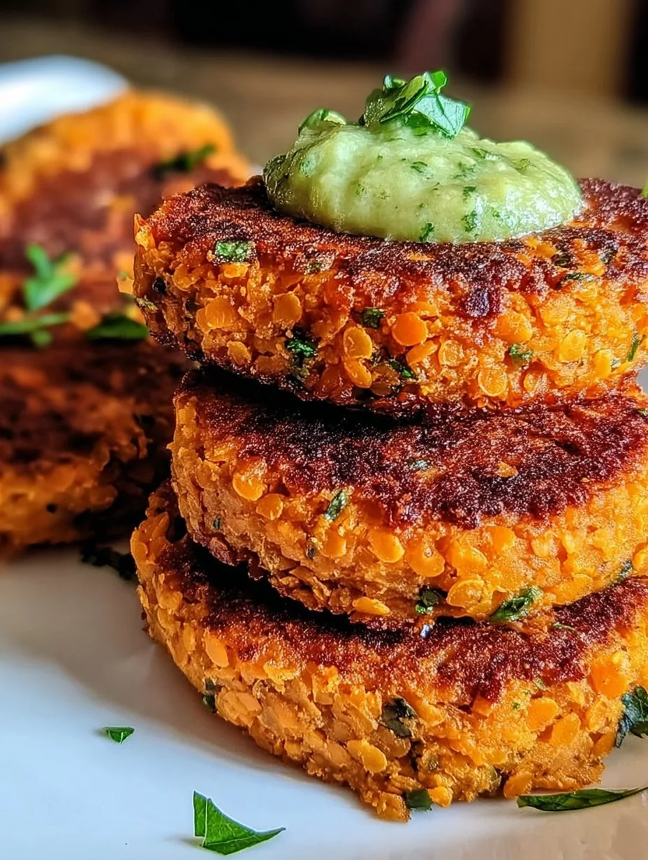 Süßkartoffel-Rote- Linsen-Patties