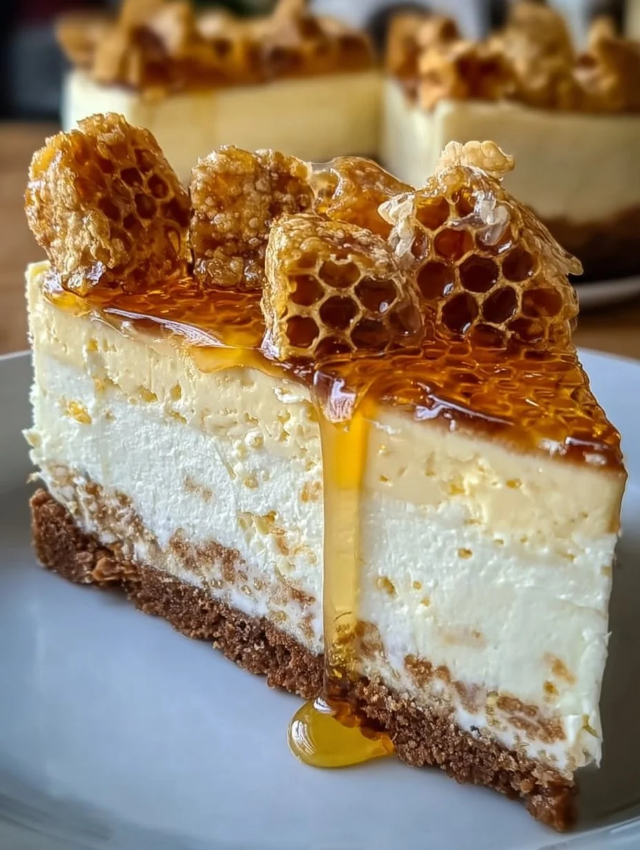 Waben-Käsekuchen-Torte