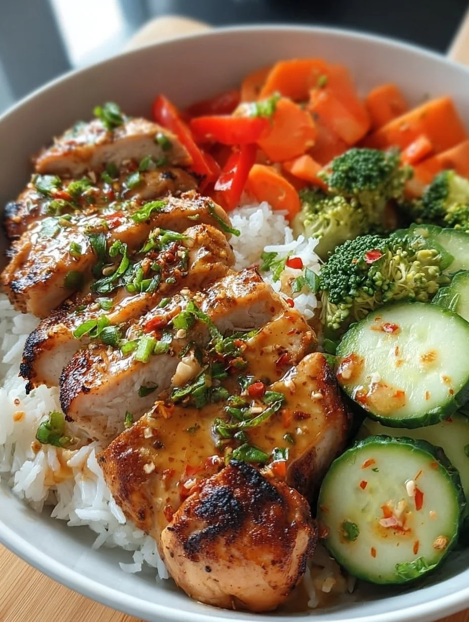Würzige Hähnchen Bowl