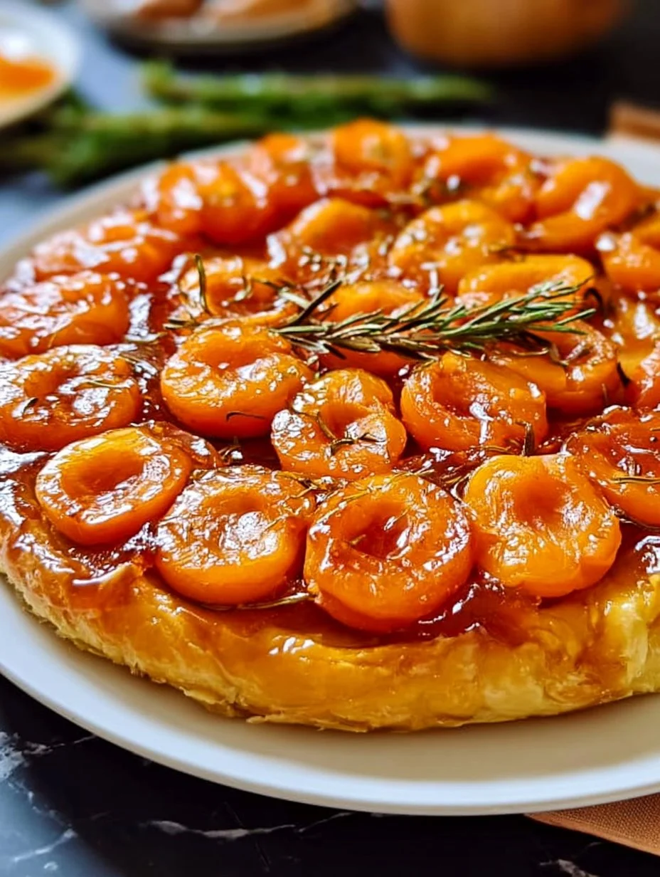 Aprikosen Rosmarin Tatin