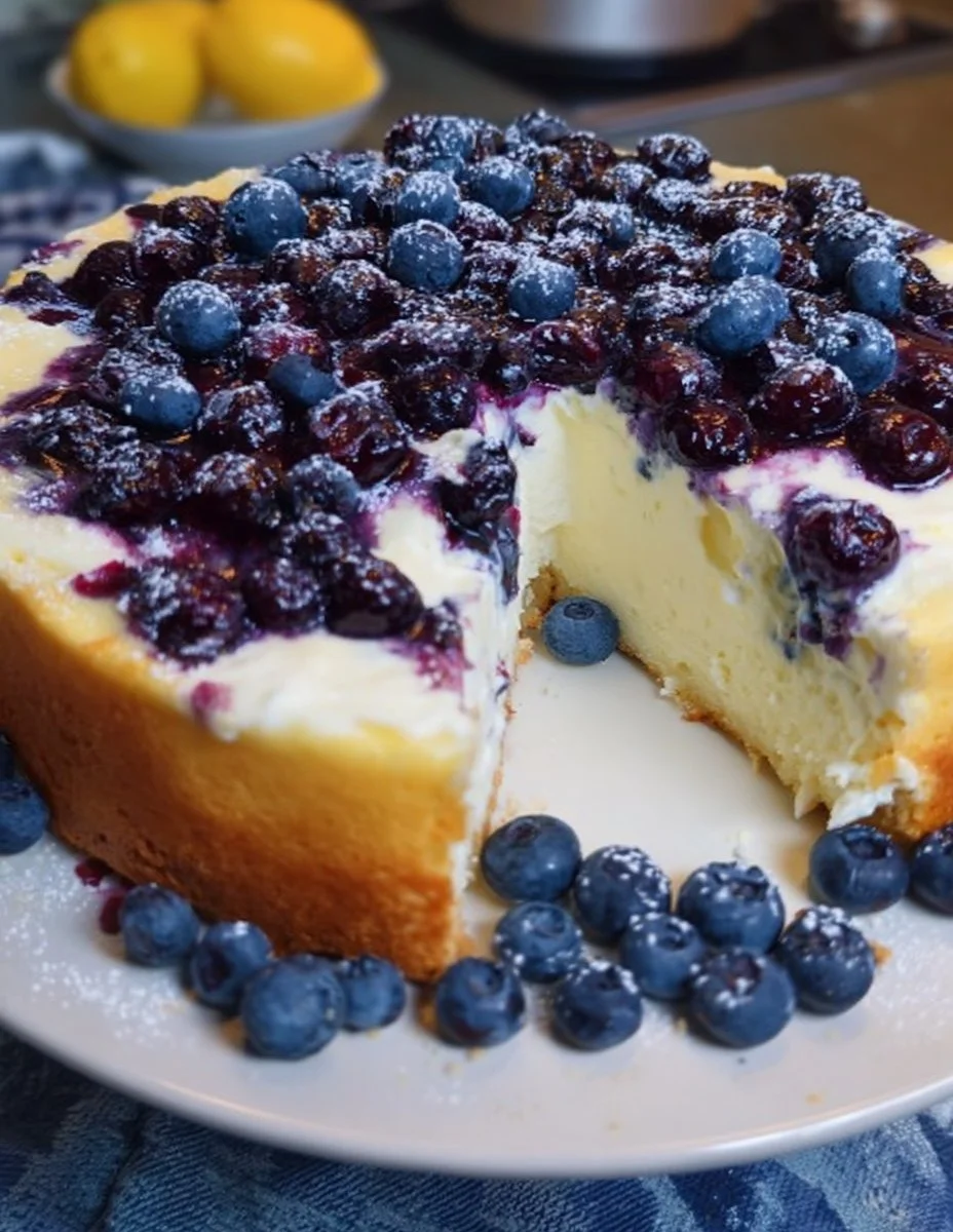 Blaubeerkuchen mit Schmand Guss