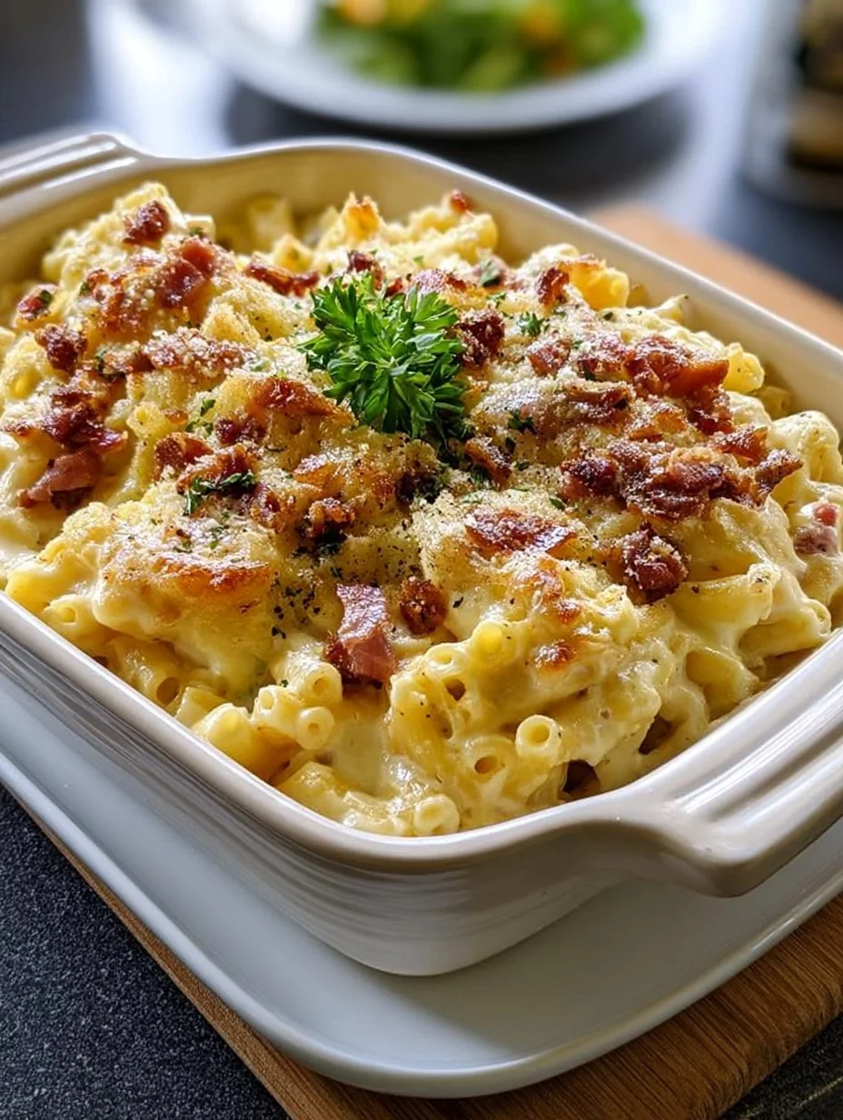Carbonara-Pasta-Auflauf