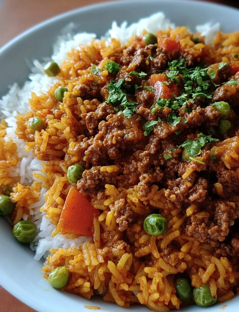 Curry rice with minced meat