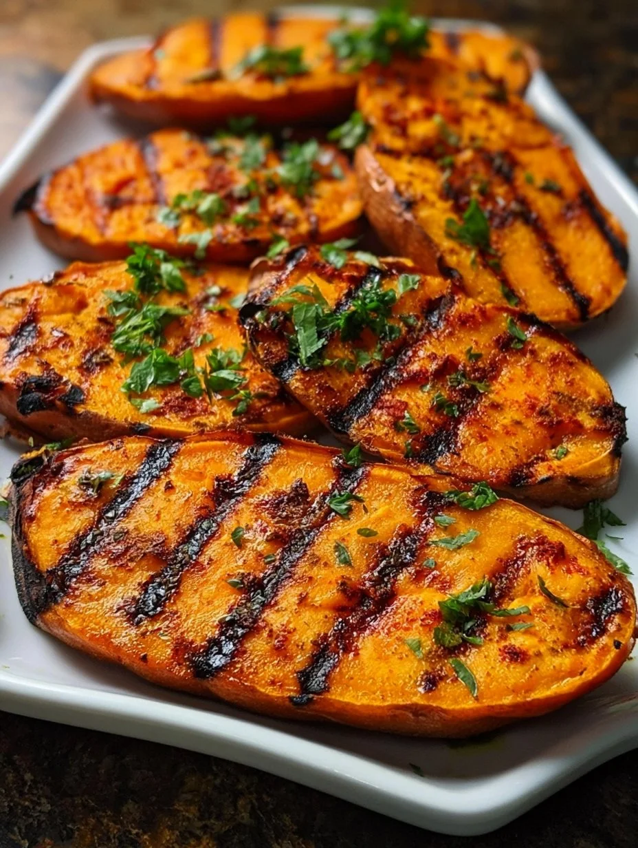 Gegrillte Süßkartoffeln