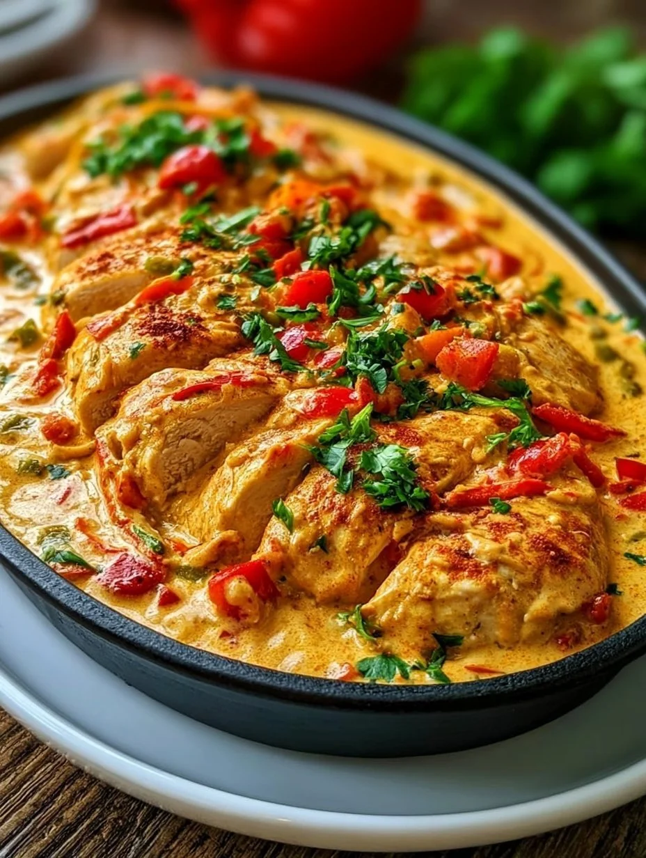Geschnetzeltes mit Paprika-Rahm-Sauce