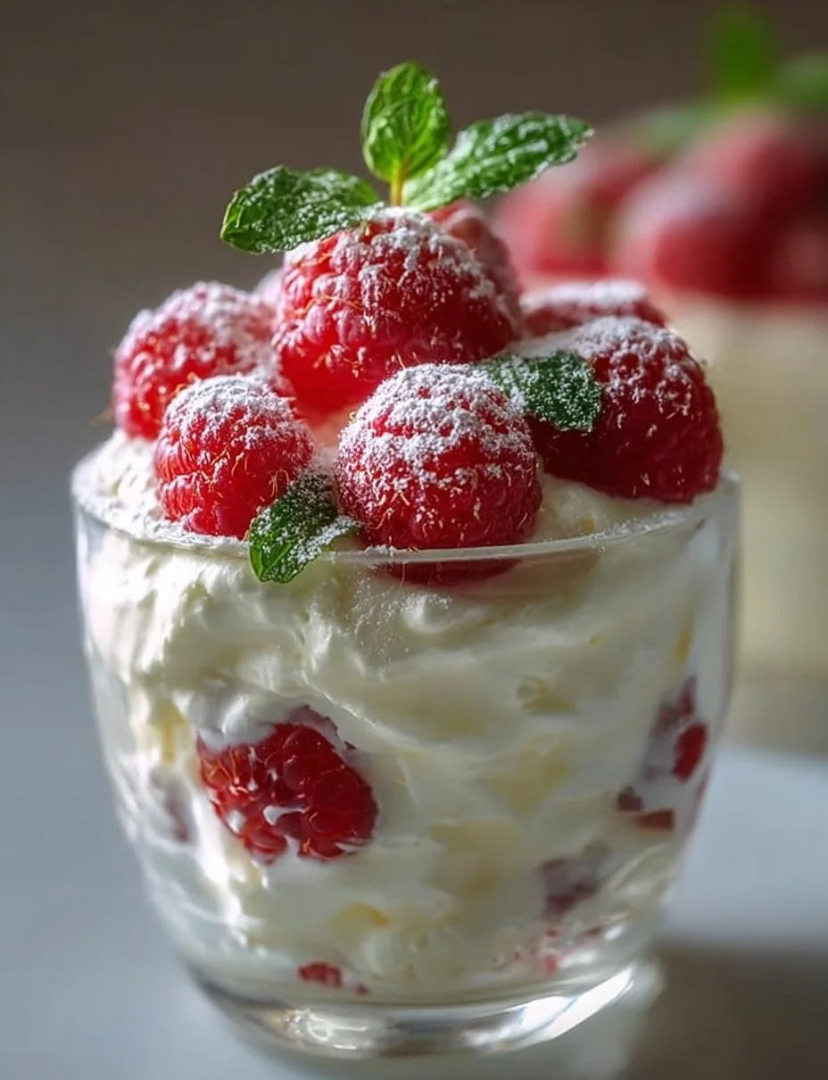 Himbeerwolke mit Mascarponecreme