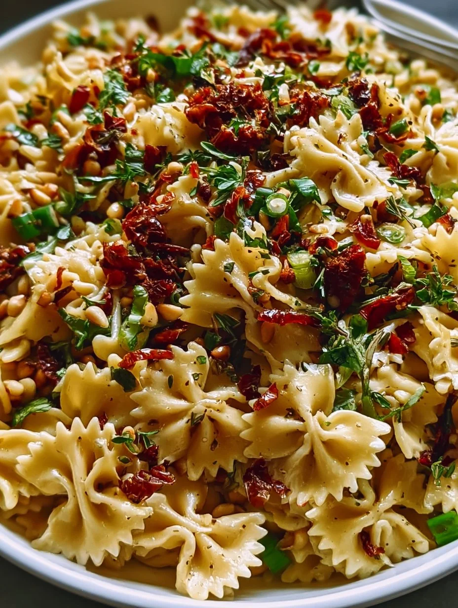 Italienischer Nudelsalat mit getrockneten Tomaten