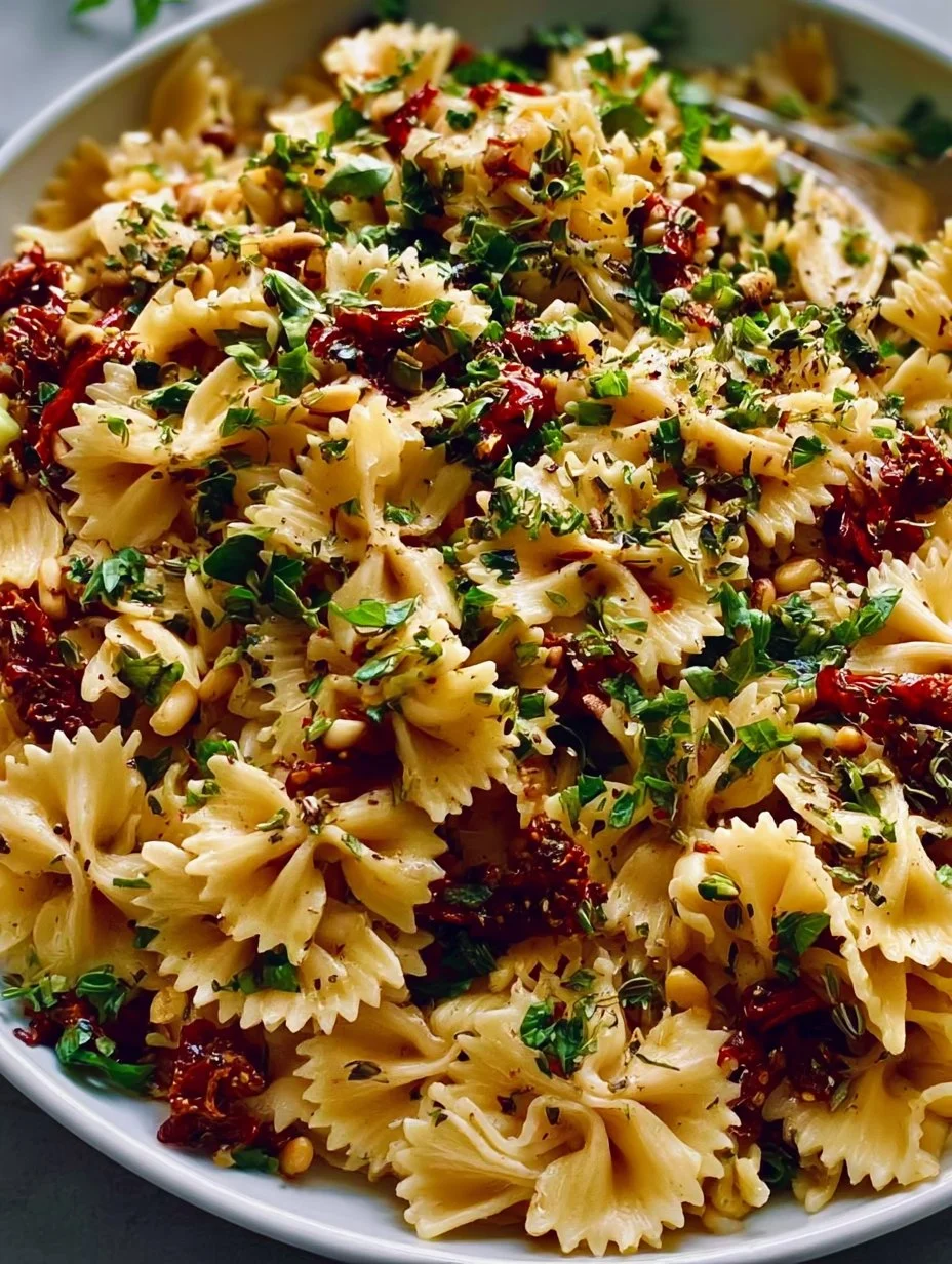 Italienischer Nudelsalat mit getrockneten Tomaten